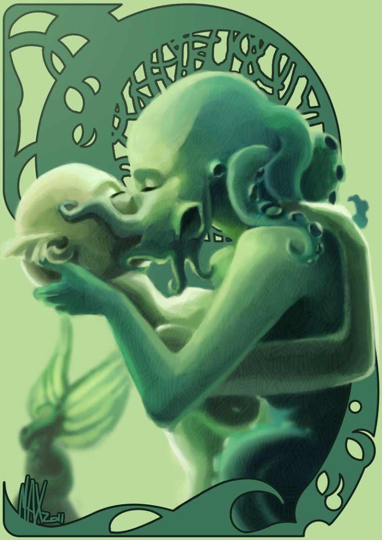 Lady Octopus Kiss by Max Rambaldi 